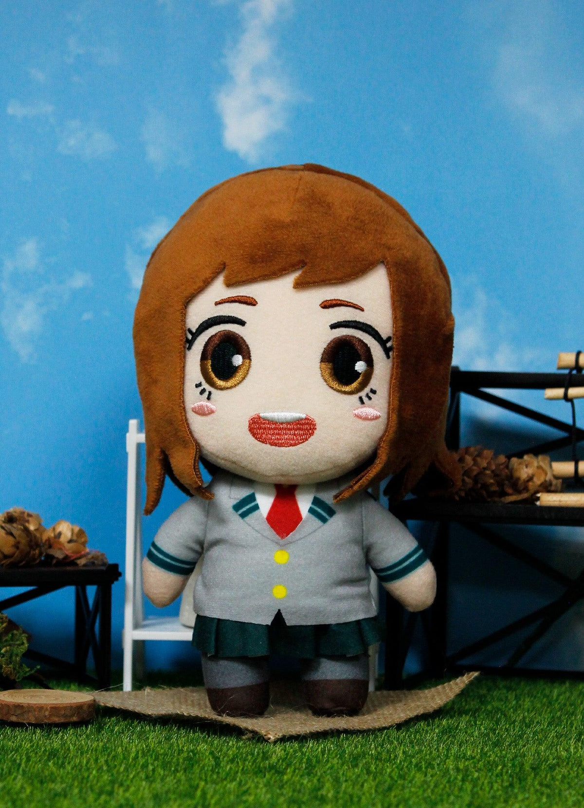My Hero Academia S2 - Ochako Uraraka Seifuku Plush 8"H - Great Eastern Entertainment