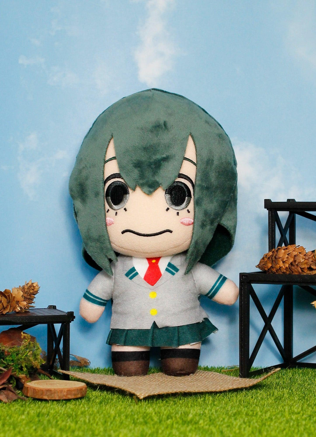 My Hero Academia - Tsuyu Asui Seifuku Plush 8"H - Great Eastern Entertainment