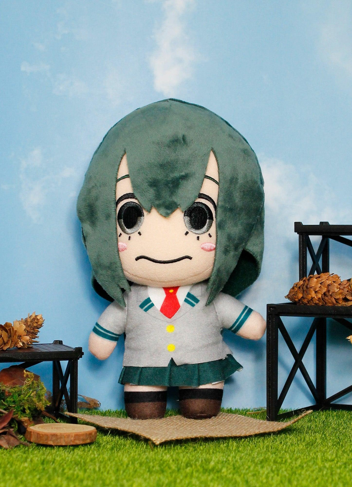 My Hero Academia - Tsuyu Asui Seifuku Plush 8"H - Great Eastern Entertainment