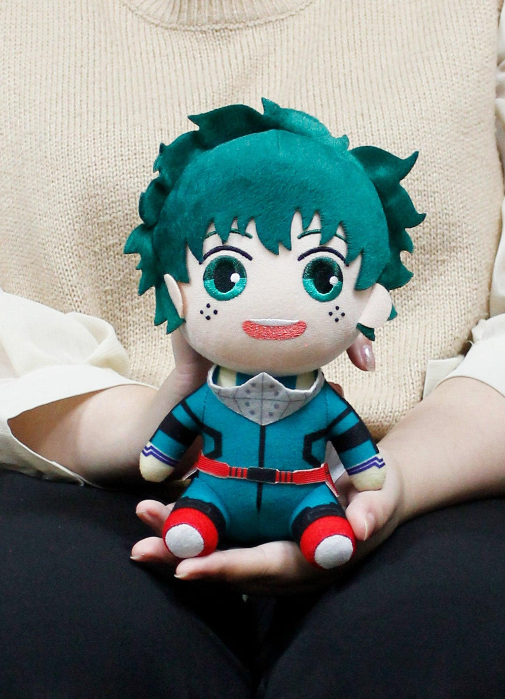 My Hero Academia S2 - Izuku Midoriya "Deku" Hero Costume 2Ver Sitting Plush 8"H - Great Eastern Entertainment