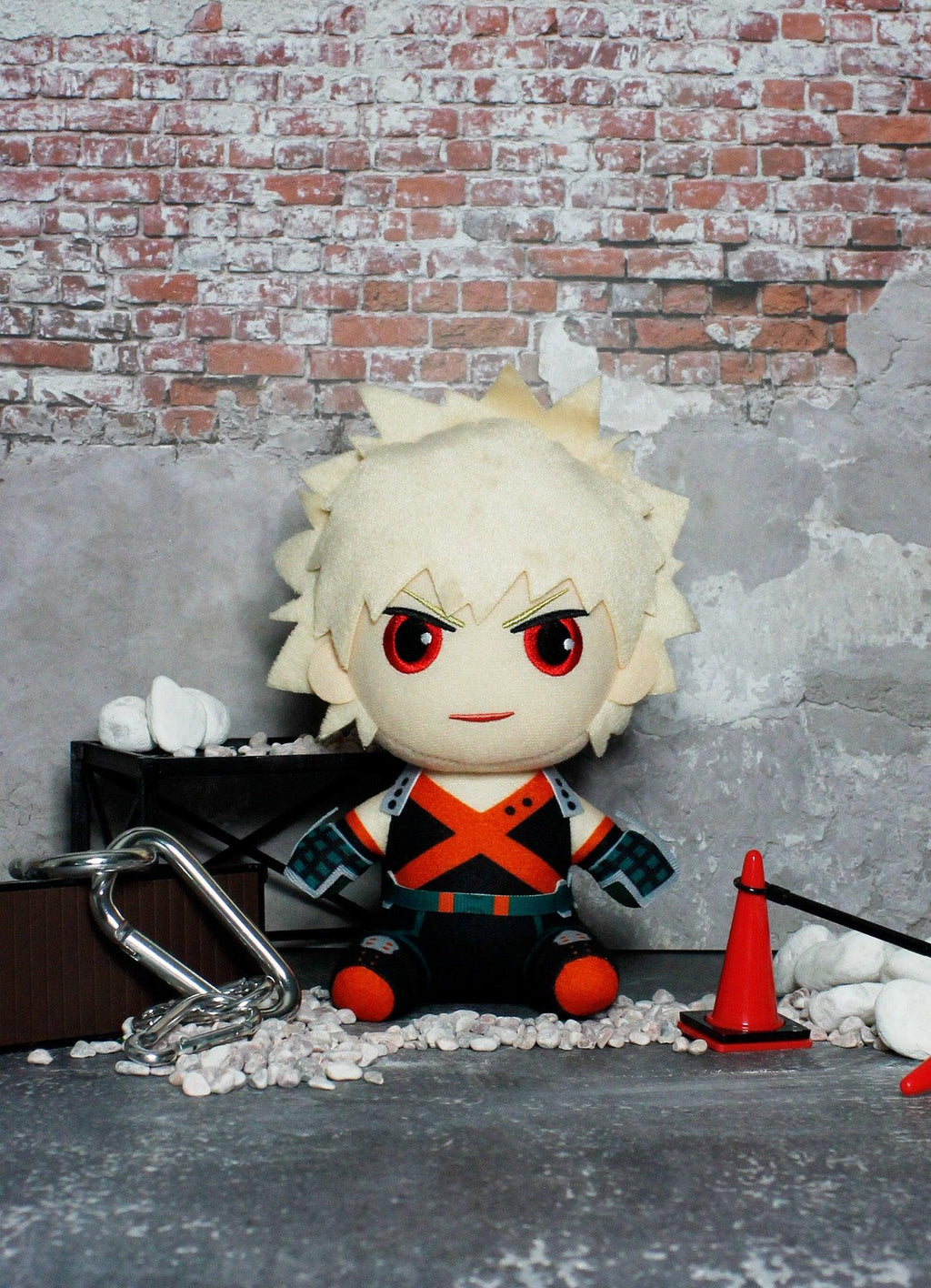 My Hero Academia S2 - Katsuki Bakugo Hero Costume Sitting Plush 8"H - Great Eastern Entertainment