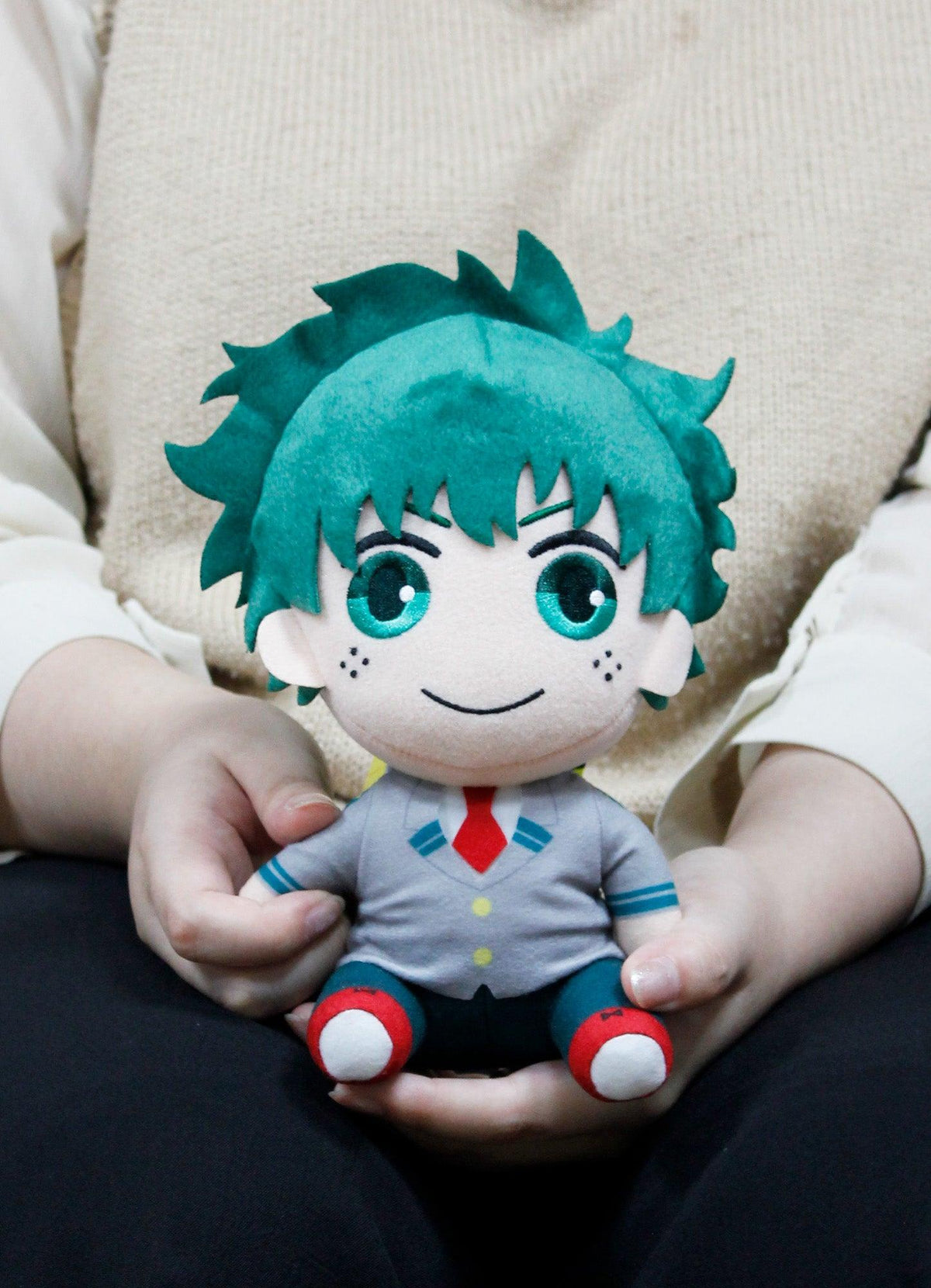 My Hero Academia S2 - Izuku Midoriya "Deku" Seifuku Sitting Plush 7"H - Great Eastern Entertainment