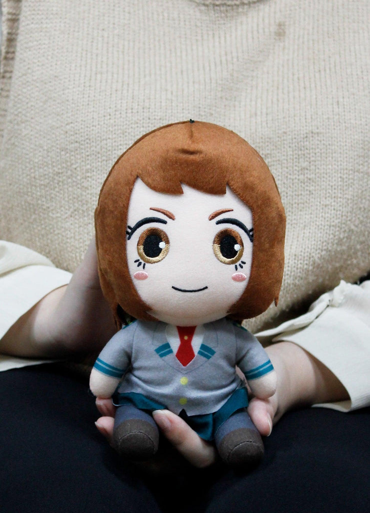 My Hero Academia S2 - Ochako Uraraka Seifuku Sitting Plush 7"H - Great Eastern Entertainment