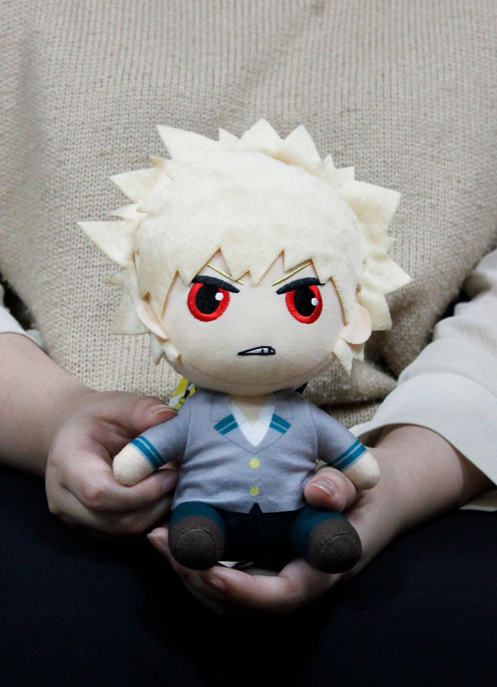 My Hero Academia S2 - Katsuki Bakugo Seifuku Sitting Plush 7"H - Great Eastern Entertainment