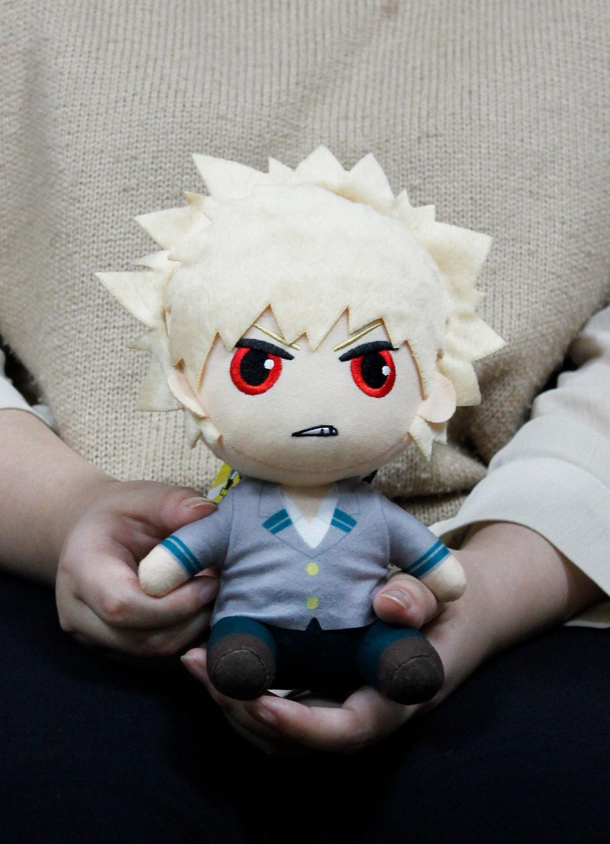 My Hero Academia S2 - Katsuki Bakugo Seifuku Sitting Plush 7"H - Great Eastern Entertainment