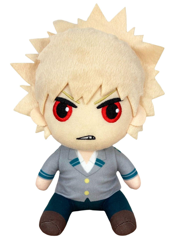 My Hero Academia S2 - Katsuki Bakugo Seifuku Sitting Plush 7"H