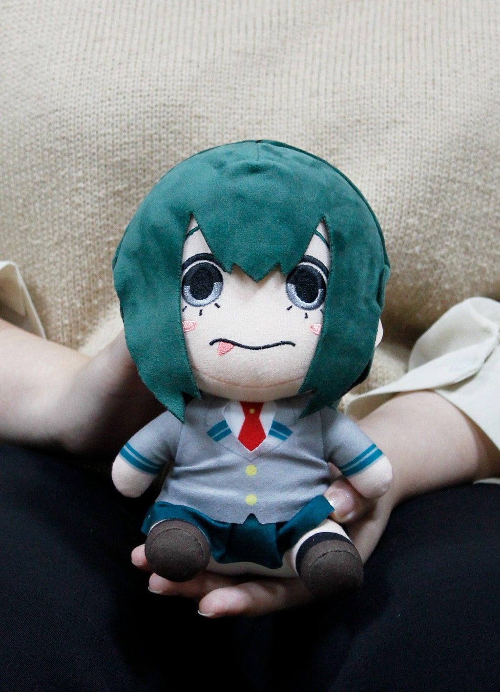 My Hero Academia S2 - Tsuyu Asui Seifuku Sitting Plush 7"H - Great Eastern Entertainment