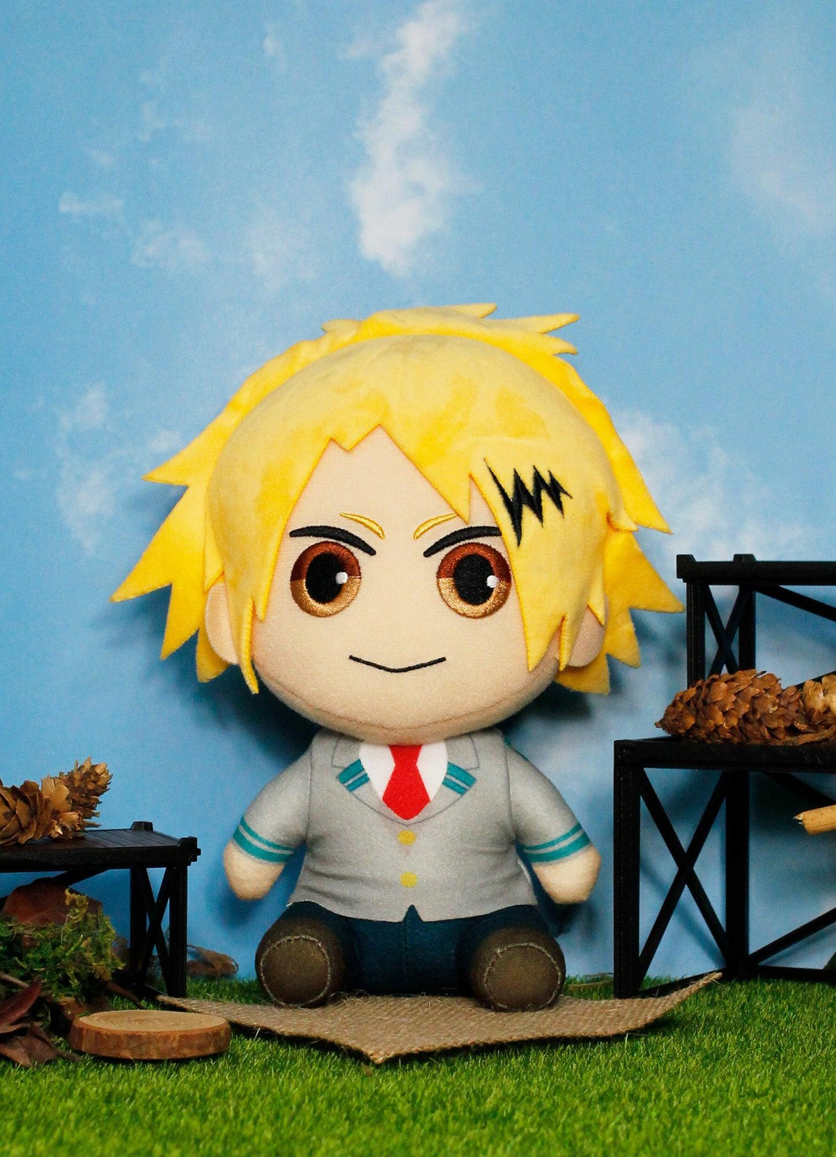 My Hero Academia S2 - Kaminari Seifuku Sitting Plush 7" - Great Eastern Entertainment