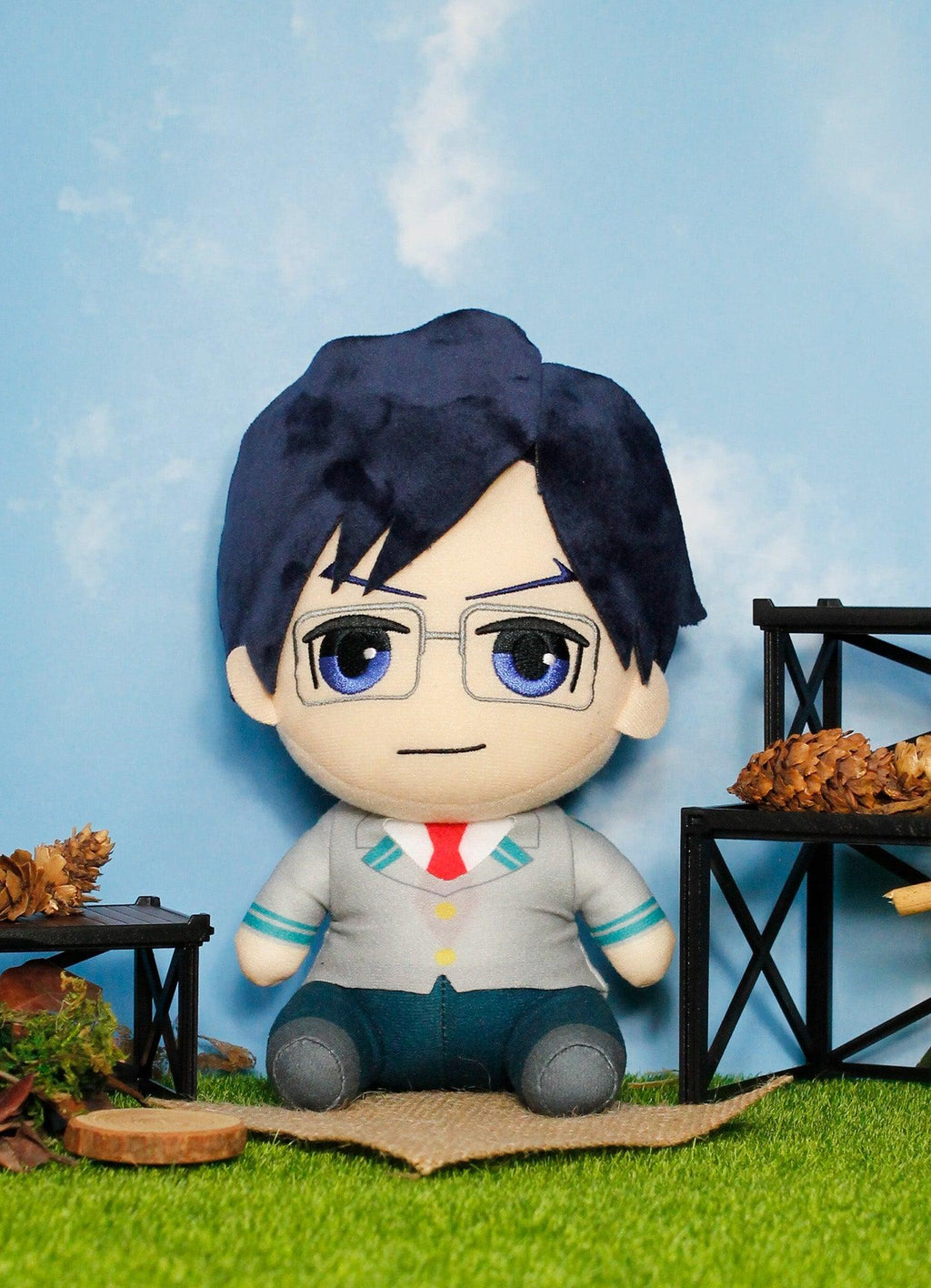 My Hero Academia S2 - Tenya Iida Seifuku Sitting Plush 7" - Great Eastern Entertainment