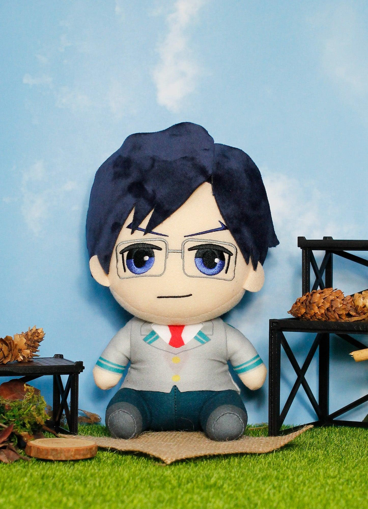 My Hero Academia S2 - Tenya Iida Seifuku Sitting Plush 7" - Great Eastern Entertainment