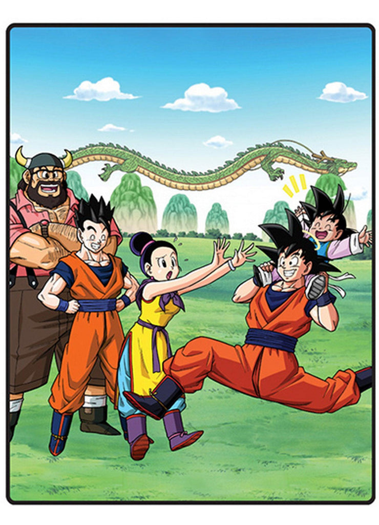 Dragon Ball Z - Son Goku Family Group Throw Blanket 46"W x 60"H