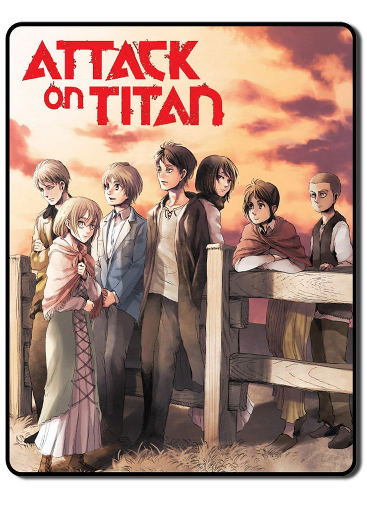 Attack On Titan Manga - Eren Yeager Group Throw Blanket