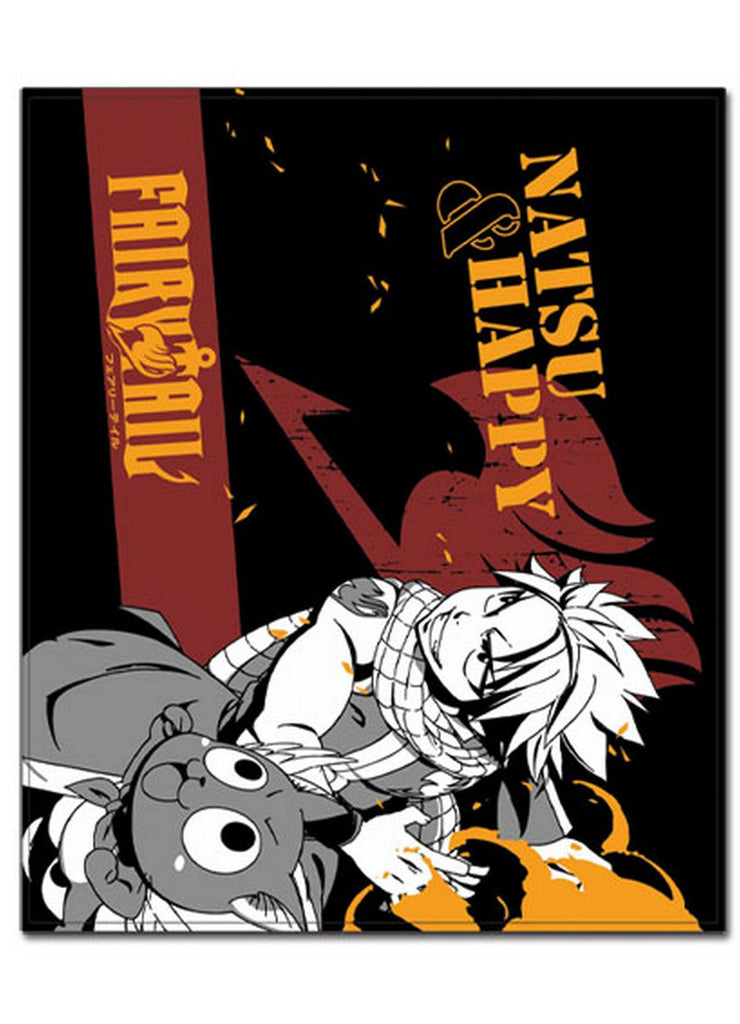 Fairy Tail S6 - Natsu Dragneel & Happy Throw Blanket - Great Eastern Entertainment