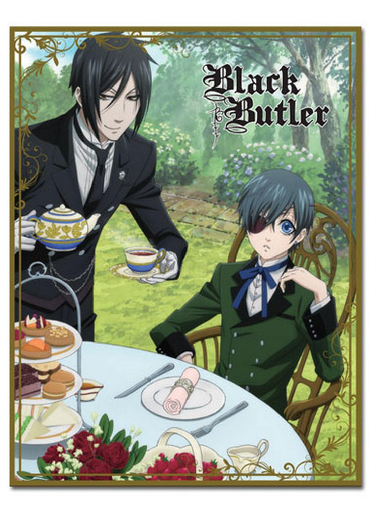 Black Butler - Ciel Phantomhive & Sebastian Michaelis Afternoon Tea Sublimation Throw Blanket - Great Eastern Entertainment