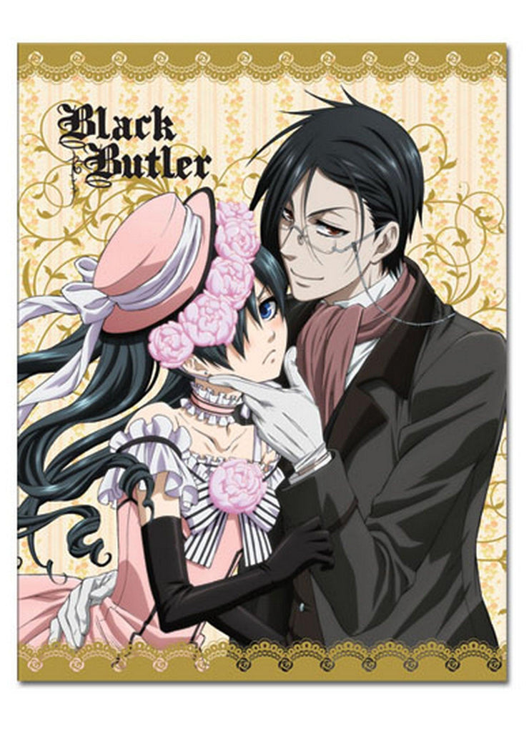 Black Butler - Ciel Phantomhive & Sebastian Michaelis Dresses Sublimation Throw Blanket - Great Eastern Entertainment