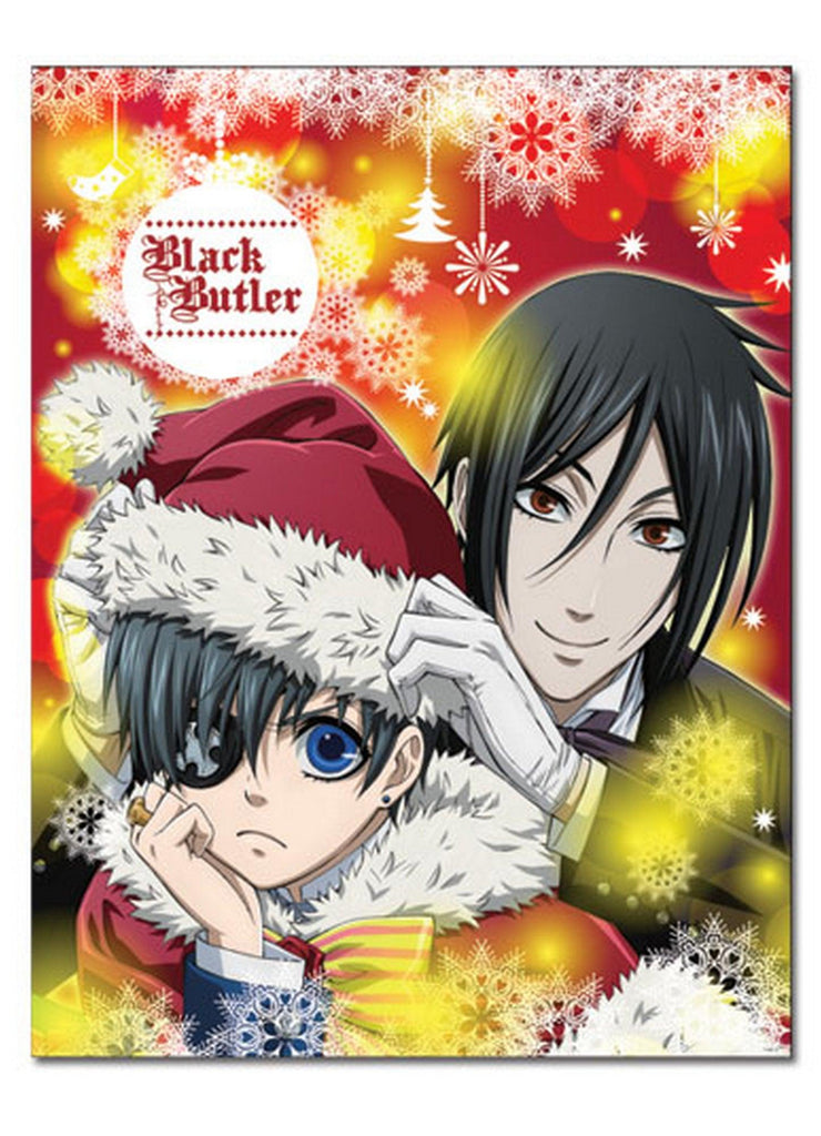 Black Butler - Ciel Phantomhive & Sebastian Michaelis Christmas Sublimation Throw Blanket - Great Eastern Entertainment