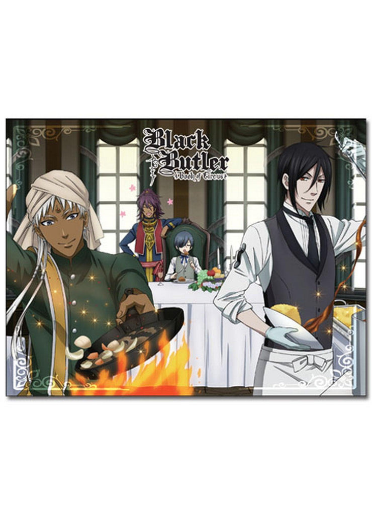 Black Butler Book of Circus - Group Cooking Sublimation Throw Blanket - Great Eastern Entertainment