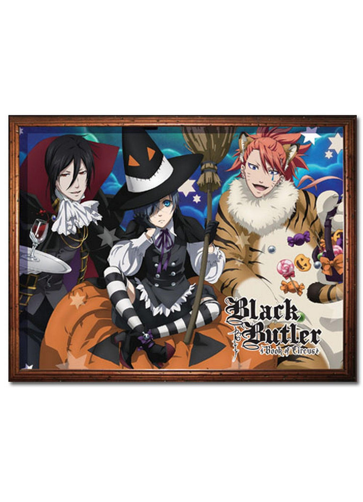 Black Butler Book of Circus - Halloween Group Sublimation Throw Blanket - Great Eastern Entertainment