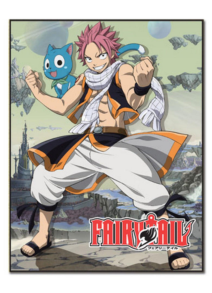 Fairy Tail - Natsu Dragneel & Happy Sublimation Throw Blanket - Great Eastern Entertainment