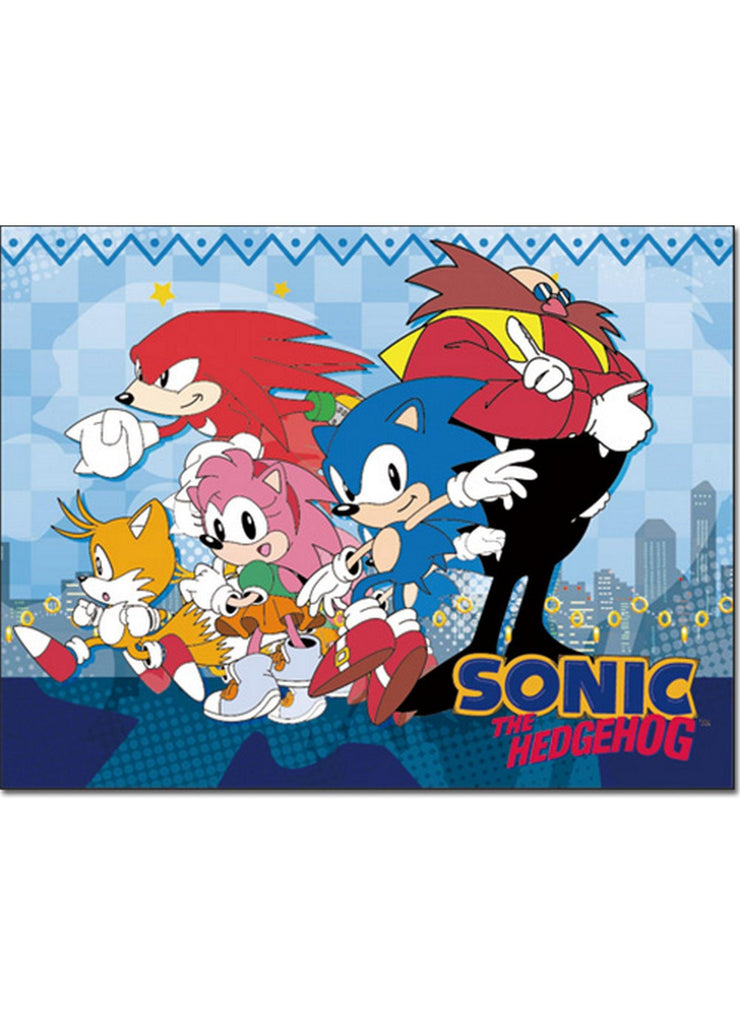 Sonic Classic- City Group Sublimation Throw Blanket