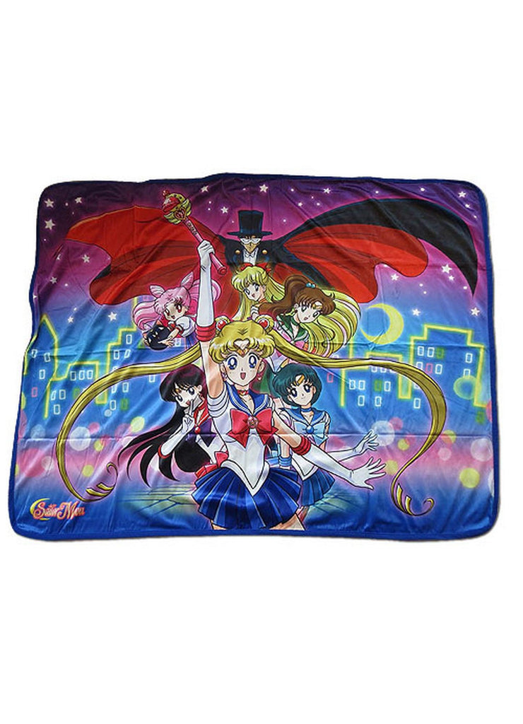 Sailor Moon R- Sailor Moon Group Sublimation Throw Blanket 699858577071