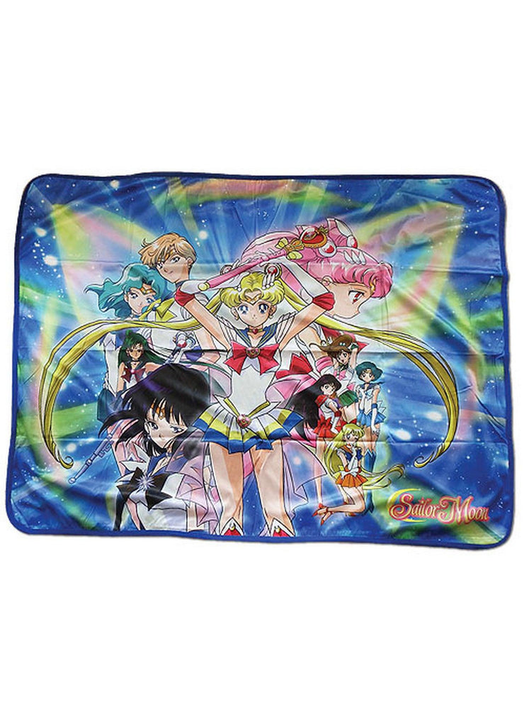 Sailor Moon S- Super Sailor Moon Group Sublimation Throw Blanket 699858577101