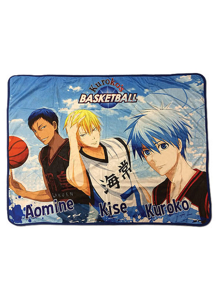 Kuroko's Basketball - Tetsuya Kuroko & Ryota Kise & Daiki Aomine Sublimation Throw Blanket - Great Eastern Entertainment