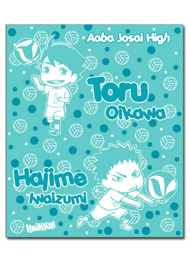 Haikyu!! - Toru Oikawa & Hajime Iwaizumi Throw Blanket - Great Eastern Entertainment