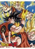 Dragon Ball Z - 3 Son Gokus Sublimation Throw Blanket 46"W x 60"H