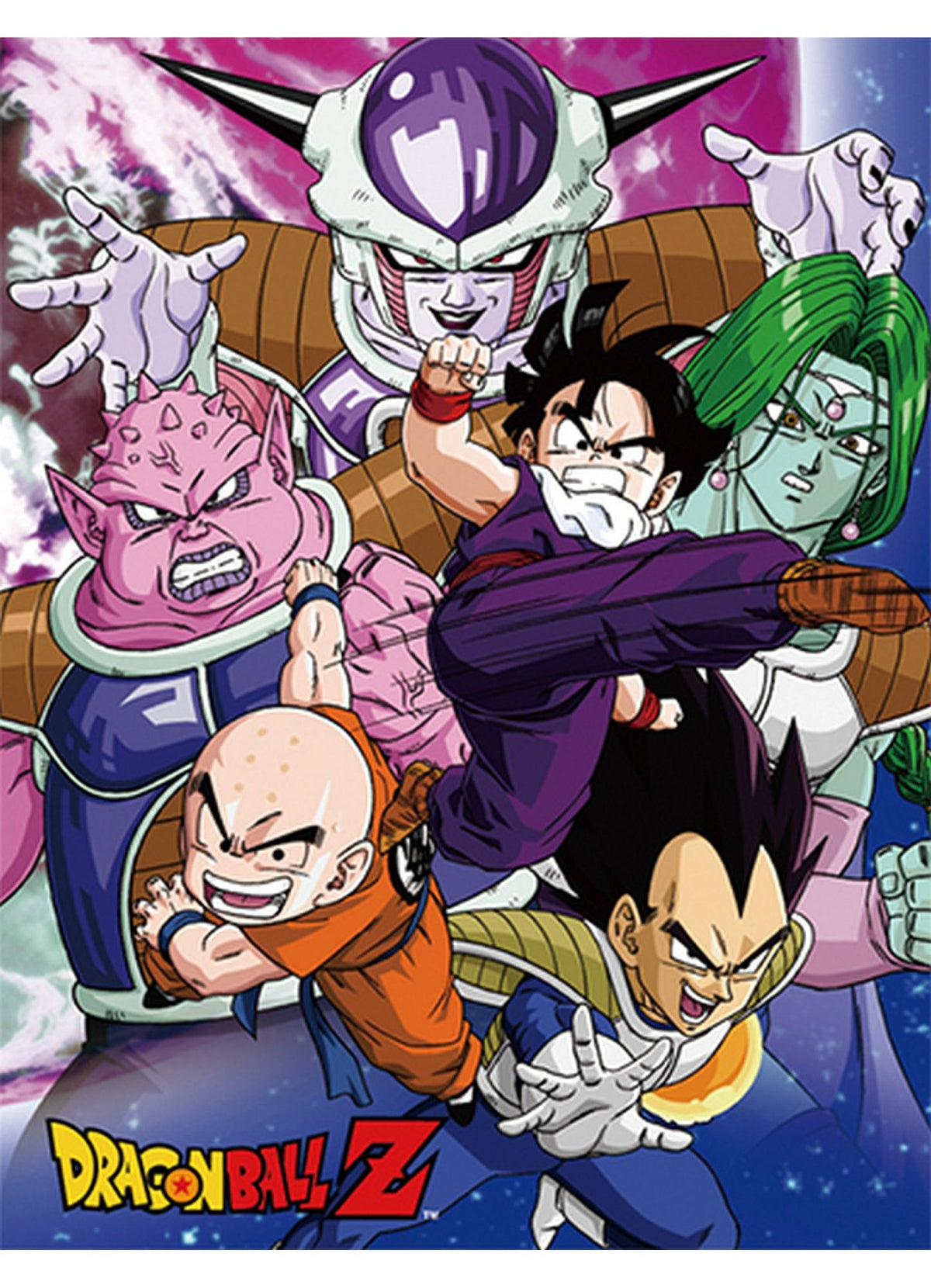 Dragon Ball Z - Group 4 Sublimation Throw Blanket - Great Eastern Entertainment