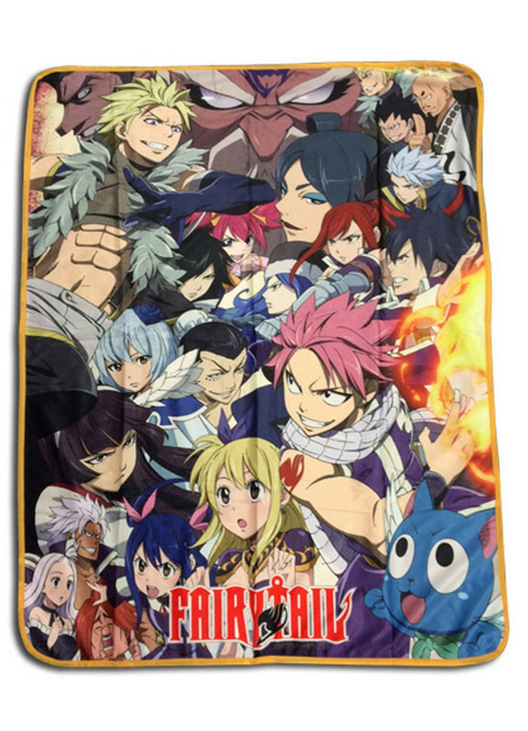 Fairy Tail - Big Group Sublimation Throw Blanket - Great Eastern Entertainment