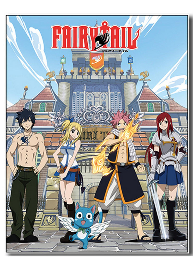 Fairy Tail - Group And Building Sublimation Throw Blanket