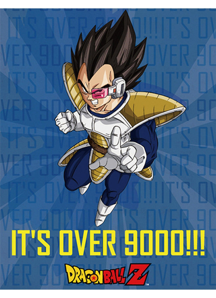 Dragon Ball Z - It's Over 9000!!! Sublimation Throw Blanket - Great Eastern Entertainment