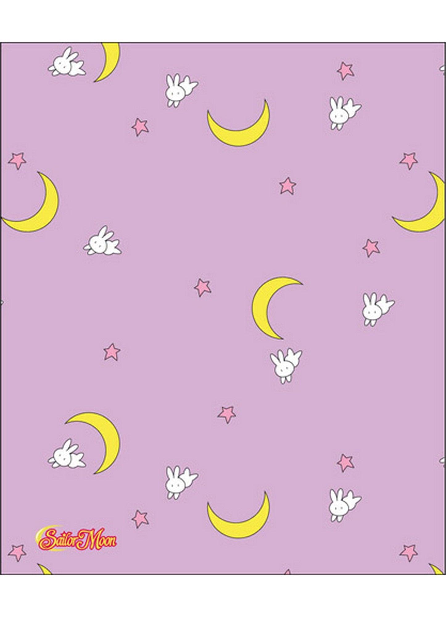 Sailor Moon - Pink With Rabbit Throw Blanket