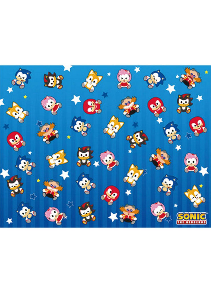 Sonic Hedgehog- SD Group Sublimation Throw Blanket