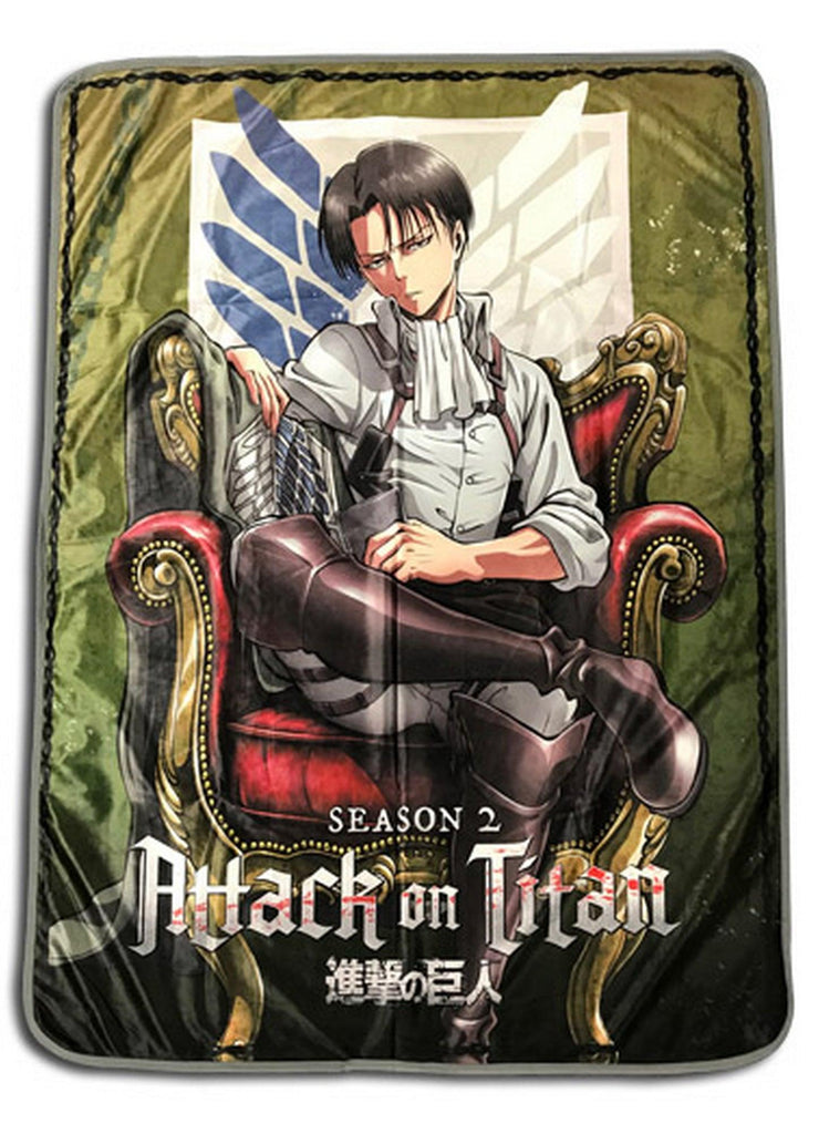 Attack on Titan Season 2 - Levi Ackerman Sublimation Throw Blanket - Great Eastern Entertainment