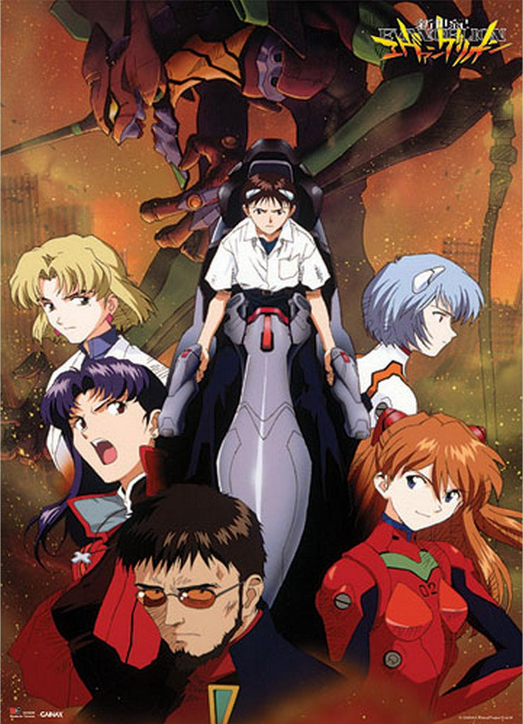 Neon Genesis Evangelion - Group Wall Scroll - Great Eastern Entertainment