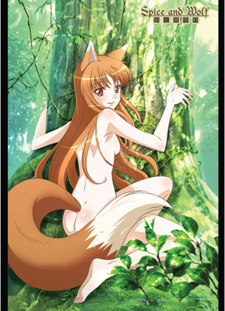 Spice And Wolf Holo In Forest Wall Scroll