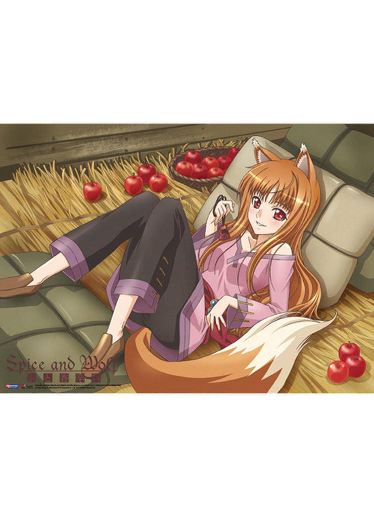 Spice And Wolf Holo With Apple Wall Scroll