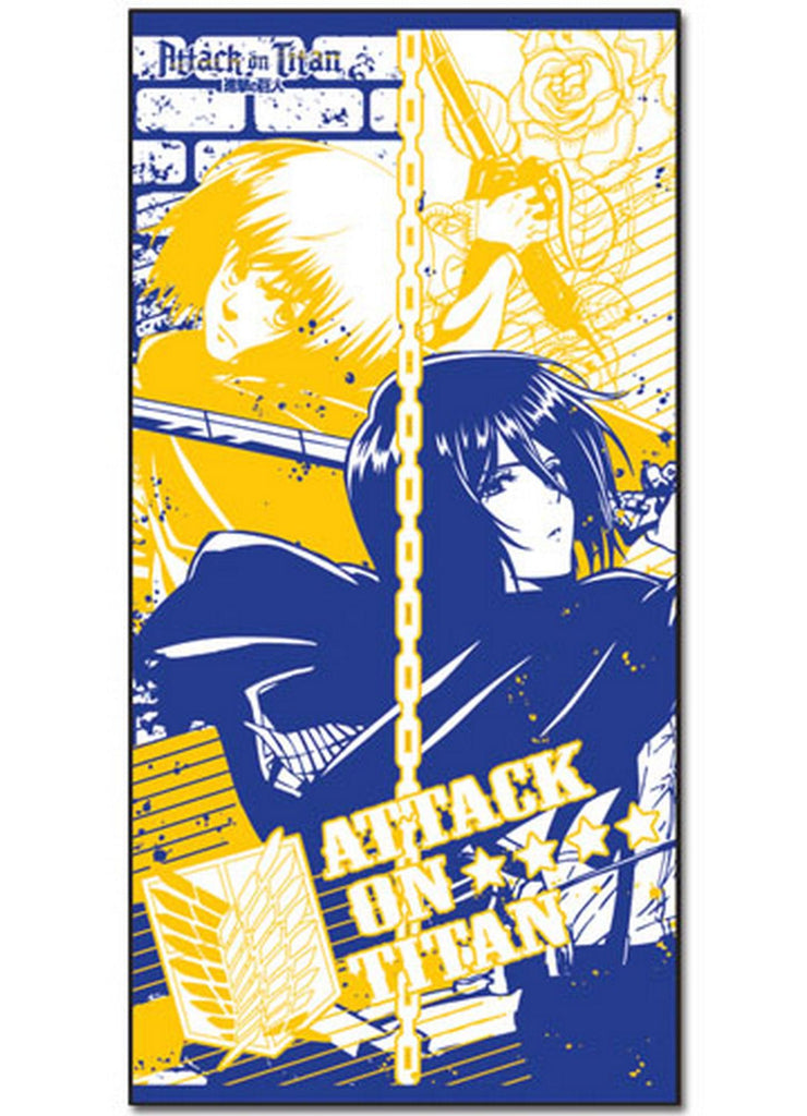 Attack on Titan - Mikasa Ackerman & Armin Arlet Towel - Great Eastern Entertainment