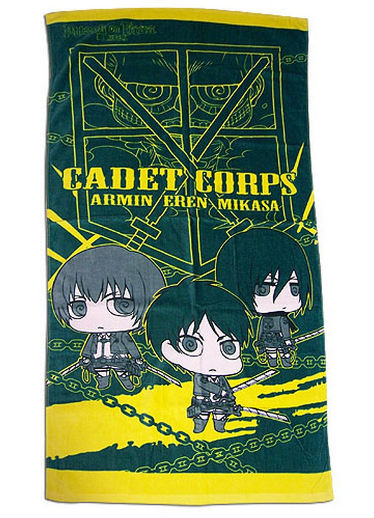 Attack on Titan - Group With Titan SD Towel - Great Eastern Entertainment
