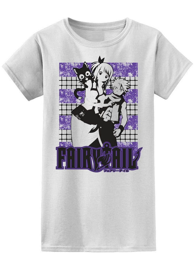 Fairy Tail - Happy Lucy Heartfilia & Natsu Dragneel Jr T-Shirt