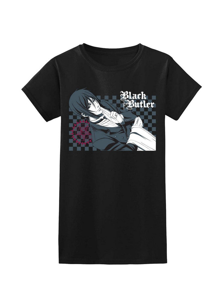 Black Butler - Sebastian Michaelis With Pentagram Jrs T-Shirt