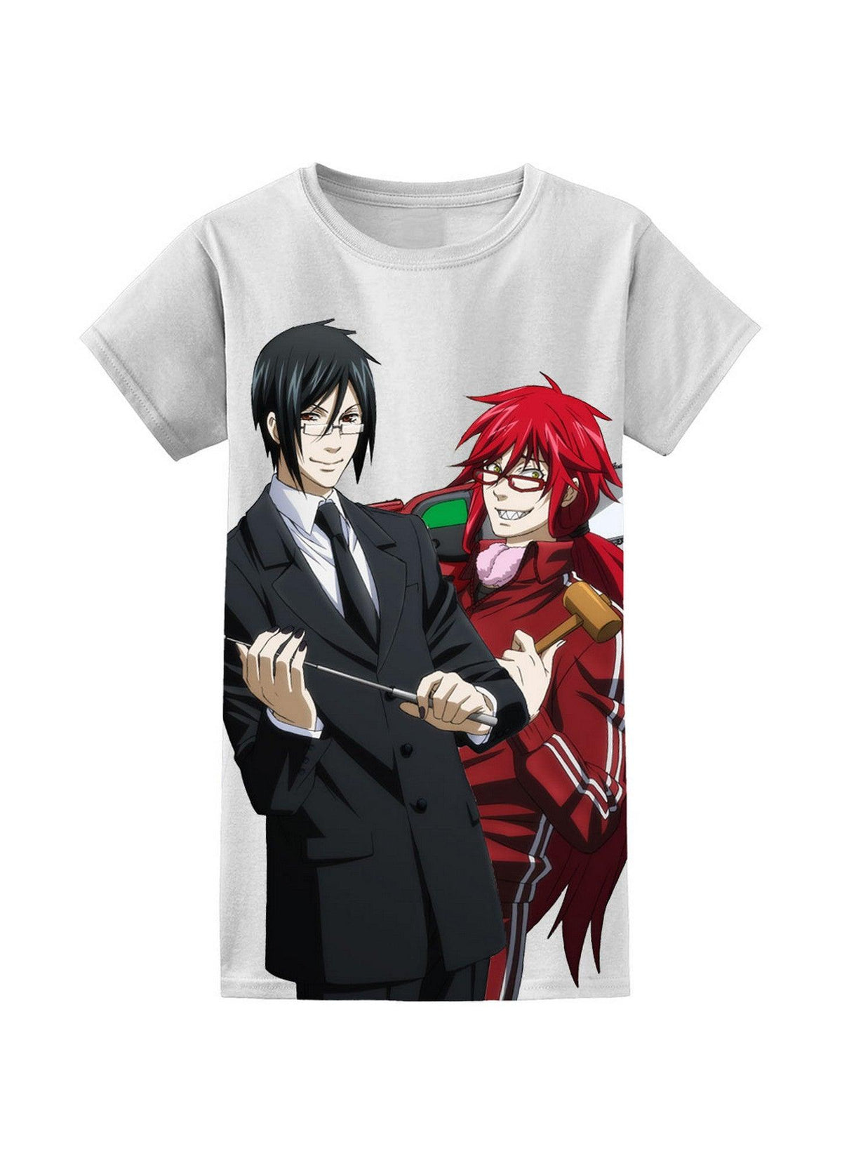 Black Butler - Grell Sutcliff & Sebastian Michaelis Sensei Full Jrs T-Shirt
