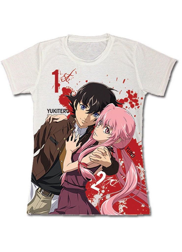 Future Diary - Yukiteru Amano & Yuno Gasai Jrs T-Shirt