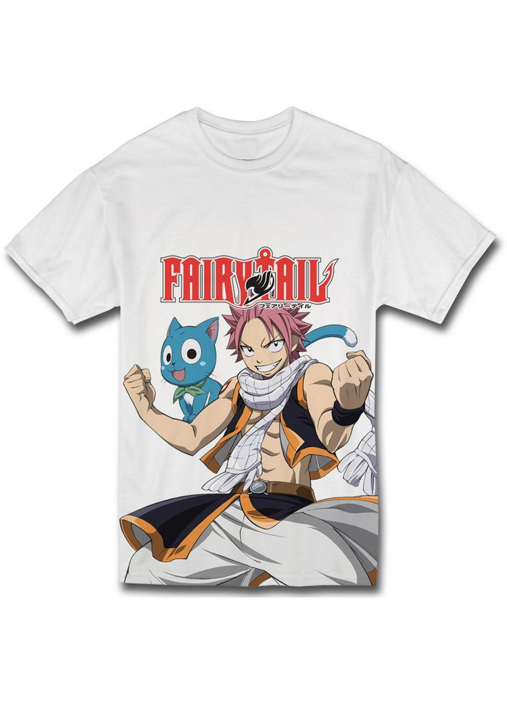 Fairy Tail - Natsu Dragneel And Happy Men's T-Shirt