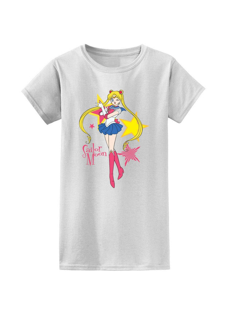 Sailor Moon R - Sailor Moon With Stars Jrs T-Shirt