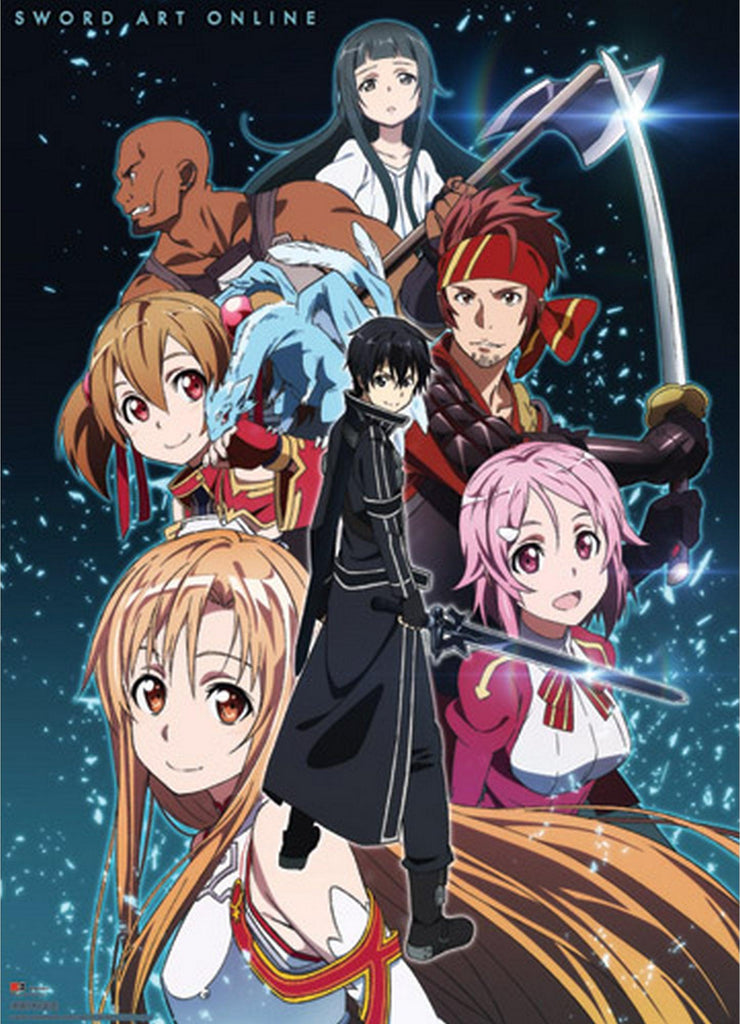 Sword Art Online Group Shot Wall Scroll