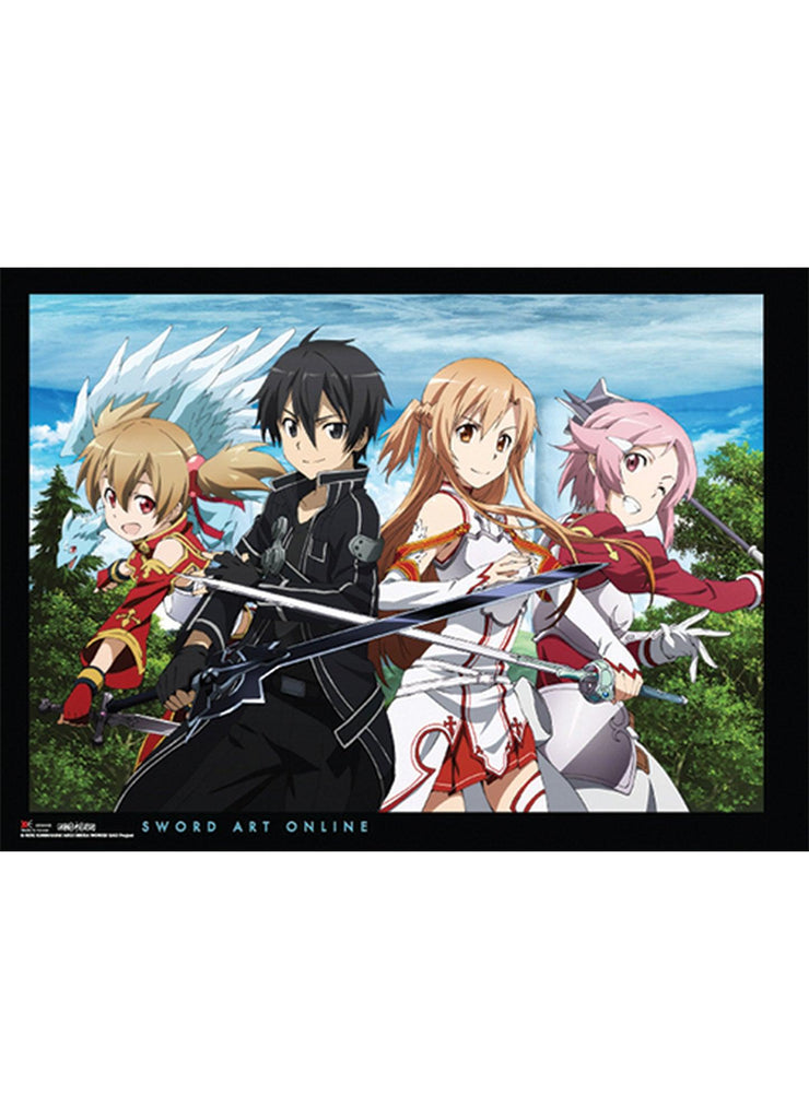 Sword Art Online Group Wall Scroll