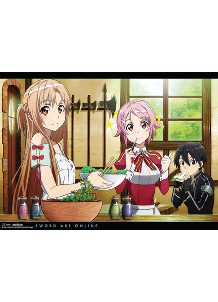 Sword Art Online - Asuna, Lizbeth & Kirito Wall Scroll - Great Eastern Entertainment